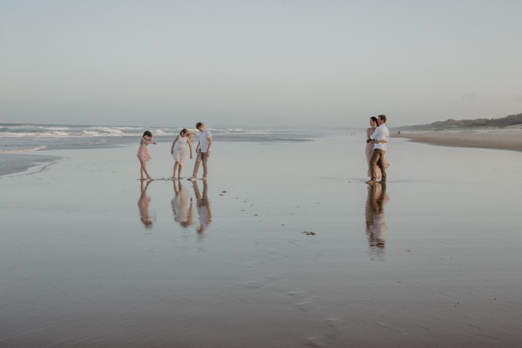 sunshine coast beach family photographer